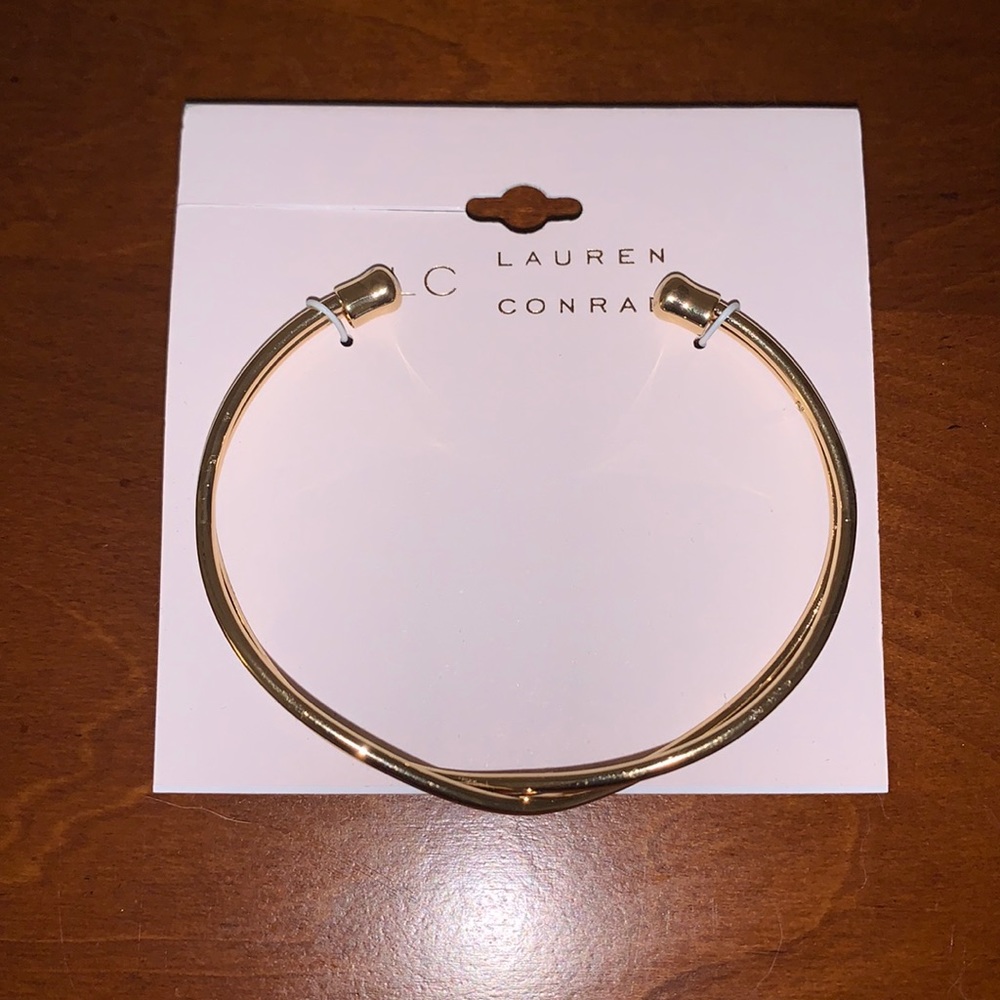 *NEW* Lauren Conrad Gold X Cuff Bracelet